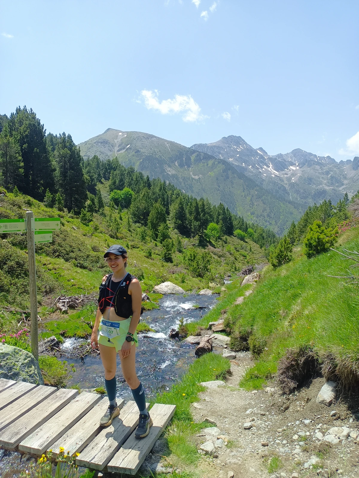 Lucía Gili en trail running por la montaña
